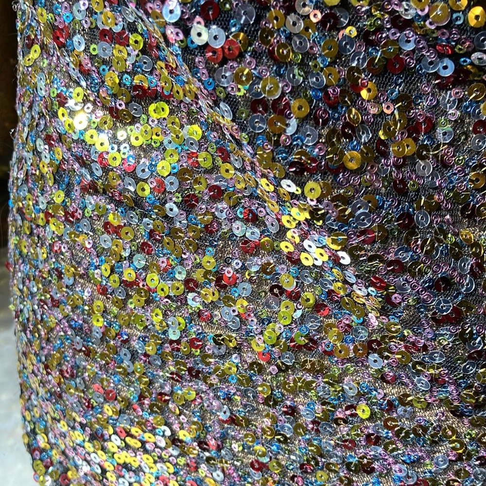 Free People Intimately Sequin Multicolor Spaghetti Strap Dress So Sexy Cute! - Picture 10 of 11